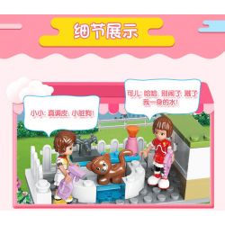 JIESTAR 20373 non  CHƯƠNG TRÌNH THÚ CƯNG bộ đồ chơi xếp lắp ráp ghép mô hình Oriental Keer Modern Academy PET SHOW 231 khối