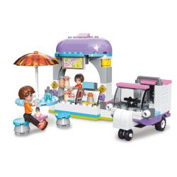 JIESTAR 20371 non  QUẦY ĐỒ UỐNG LẠNH bộ đồ chơi xếp lắp ráp ghép mô hình Oriental Keer Modern Academy COLD DRINK 147 khối