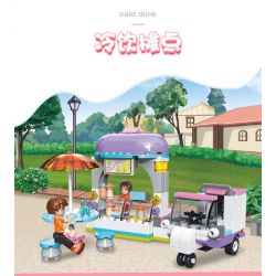 JIESTAR 20371 non  QUẦY ĐỒ UỐNG LẠNH bộ đồ chơi xếp lắp ráp ghép mô hình Oriental Keer Modern Academy COLD DRINK 147 khối