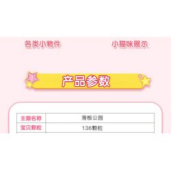 JIESTAR 20370 non  CÔNG VIÊN TRƯỢT BĂNG bộ đồ chơi xếp lắp ráp ghép mô hình Oriental Keer Modern Academy SKATE PARK 136 khối