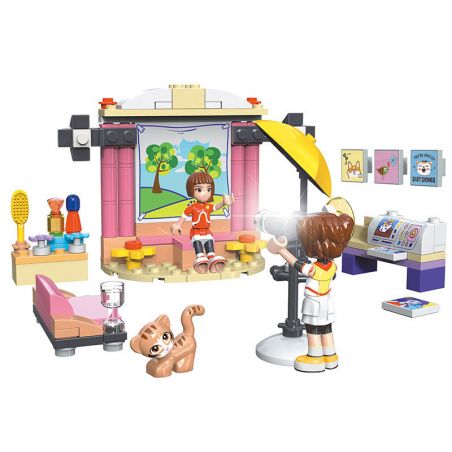 JIESTAR 20369 non  STUDIO CHỤP ???NH bộ đồ chơi xếp lắp ráp ghép mô hình Oriental Keer Modern Academy PHOTOGRAPHY 160 khối