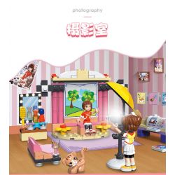 JIESTAR 20369 non  STUDIO CHỤP ???NH bộ đồ chơi xếp lắp ráp ghép mô hình Oriental Keer Modern Academy PHOTOGRAPHY 160 khối