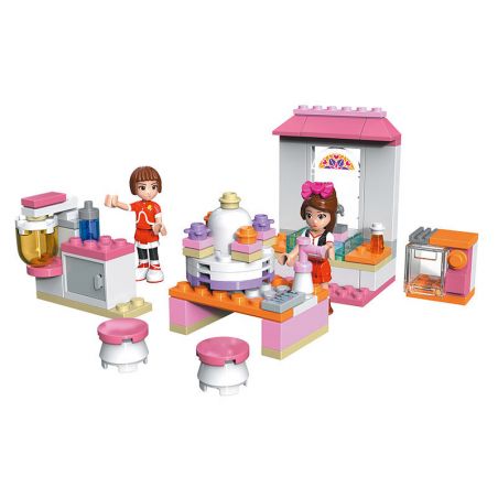 JIESTAR 20366 non  TIỆM BÁNH NGỌT bộ đồ chơi xếp lắp ráp ghép mô hình Oriental Keer Modern Academy CAKE SHOP 120 khối