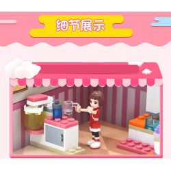 JIESTAR 20366 non  TIỆM BÁNH NGỌT bộ đồ chơi xếp lắp ráp ghép mô hình Oriental Keer Modern Academy CAKE SHOP 120 khối