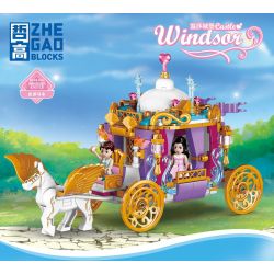 ZHEGAO QL1191 1191 non  CỖ XE DIỄU HÀNH bộ đồ chơi xếp lắp ráp ghép mô hình Girl WINDSOR CASTLE Con Gái 367 khối