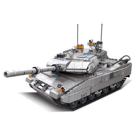 JIESTAR 61036 non  XE TĂNG PANTHER bộ đồ chơi xếp lắp ráp ghép mô hình LEOPARD 2A7 1498 khối