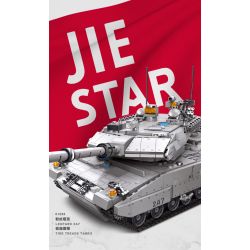 JIESTAR 61036 non  XE TĂNG PANTHER bộ đồ chơi xếp lắp ráp ghép mô hình LEOPARD 2A7 1498 khối