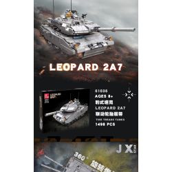 JIESTAR 61036 non  XE TĂNG PANTHER bộ đồ chơi xếp lắp ráp ghép mô hình LEOPARD 2A7 1498 khối