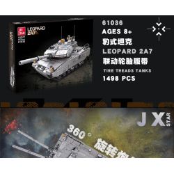 JIESTAR 61036 non  XE TĂNG PANTHER bộ đồ chơi xếp lắp ráp ghép mô hình LEOPARD 2A7 1498 khối