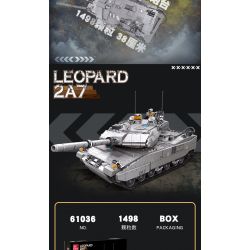 JIESTAR 61036 non  XE TĂNG PANTHER bộ đồ chơi xếp lắp ráp ghép mô hình LEOPARD 2A7 1498 khối