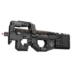 MouldKing 14018 Mould King 14018 non  SÚNG TIỂU LIÊN P90 bộ đồ chơi xếp lắp ráp ghép mô hình Gun P90 SUBMACHINE GUN 1644 khối