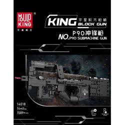 MouldKing 14018 Mould King 14018 non  SÚNG TIỂU LIÊN P90 bộ đồ chơi xếp lắp ráp ghép mô hình Gun P90 SUBMACHINE GUN 1644 khối