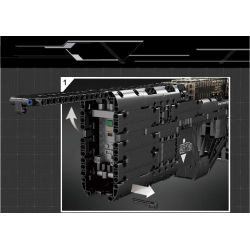 MouldKing 14018 Mould King 14018 non  SÚNG TIỂU LIÊN P90 bộ đồ chơi xếp lắp ráp ghép mô hình Gun P90 SUBMACHINE GUN 1644 khối