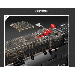 MouldKing 14018 Mould King 14018 non  SÚNG TIỂU LIÊN P90 bộ đồ chơi xếp lắp ráp ghép mô hình Gun P90 SUBMACHINE GUN 1644 khối