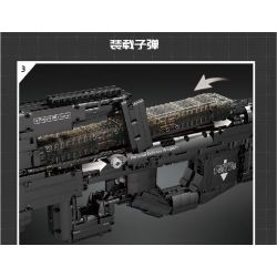 MouldKing 14018 Mould King 14018 non  SÚNG TIỂU LIÊN P90 bộ đồ chơi xếp lắp ráp ghép mô hình Gun P90 SUBMACHINE GUN 1644 khối