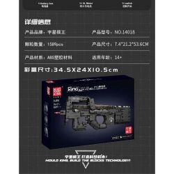 MouldKing 14018 Mould King 14018 non  SÚNG TIỂU LIÊN P90 bộ đồ chơi xếp lắp ráp ghép mô hình Gun P90 SUBMACHINE GUN 1644 khối