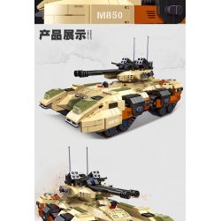 JIESTAR 61035 non  XE TĂNG M850 GRIZZLY bộ đồ chơi xếp lắp ráp ghép mô hình 1270 khối