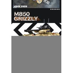 JIESTAR 61035 non  XE TĂNG M850 GRIZZLY bộ đồ chơi xếp lắp ráp ghép mô hình 1270 khối