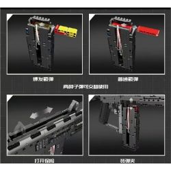 MouldKing 14019 Mould King 14019 non  SÚNG NGẮN TỰ ĐỘNG MPSAA-12 bộ đồ chơi xếp lắp ráp ghép mô hình  AUTO ASSAULT-12 Kỹ Thuật Công Nghệ Cao Mô Hình Phương Tiện 1680 khối