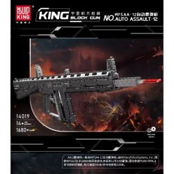 MouldKing 14019 Mould King 14019 non  SÚNG NGẮN TỰ ĐỘNG MPSAA-12 bộ đồ chơi xếp lắp ráp ghép mô hình  AUTO ASSAULT-12 Kỹ Thuật Công Nghệ Cao Mô Hình Phương Tiện 1680 khối