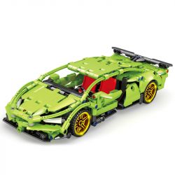 BRUCO BLK-019 QIAO LE TONG 2310 non  KÉO LÙI XE LAMBORGHINI bộ đồ chơi xếp lắp ráp ghép mô hình  Kỹ Thuật Công Nghệ Cao Mô Hình Phương Tiện 260 khối