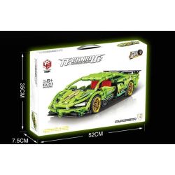 BRUCO BLK-019 QIAO LE TONG 2310 non  KÉO LÙI XE LAMBORGHINI bộ đồ chơi xếp lắp ráp ghép mô hình  Kỹ Thuật Công Nghệ Cao Mô Hình Phương Tiện 260 khối