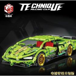 BRUCO BLK-019 QIAO LE TONG 2310 non  KÉO LÙI XE LAMBORGHINI bộ đồ chơi xếp lắp ráp ghép mô hình  Kỹ Thuật Công Nghệ Cao Mô Hình Phương Tiện 260 khối