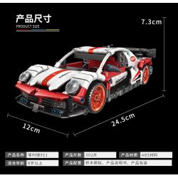 QIAO LE TONG 2311 non  XE THỂ THAO PORSCHE 911 LÙI bộ đồ chơi xếp lắp ráp ghép mô hình  RACING SUPER CAR 911 Kỹ Thuật Công Nghệ Cao Mô Hình Phương Tiện 501 khối