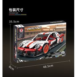 QIAO LE TONG 2311 non  XE THỂ THAO PORSCHE 911 LÙI bộ đồ chơi xếp lắp ráp ghép mô hình  RACING SUPER CAR 911 Kỹ Thuật Công Nghệ Cao Mô Hình Phương Tiện 501 khối
