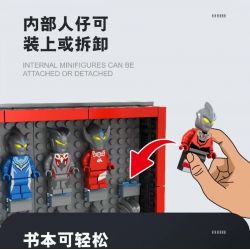 105 non  CUỐN SÁCH MINIFIGURE SIÊU NHÂN bộ đồ chơi xếp lắp ráp ghép mô hình Collectable Minifigures Búp Bê Sưu Tầm 2672 khối
