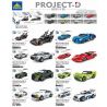 Kazi KY6100 6100 non  DỰ ÁN XE HƠI NỔI TIẾNG ĐUA 8 MẪU bộ đồ chơi xếp lắp ráp ghép mô hình Speed Champions Racing Cars PROJECT-D Đua Xe Công Thức
