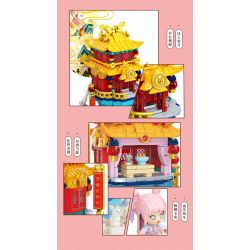 GEKKOSHA 500005 non  CUNG ĐIỆN BẤT TỬ LANYUE bộ đồ chơi xếp lắp ráp ghép mô hình Creator Sáng Tạo 659 khối