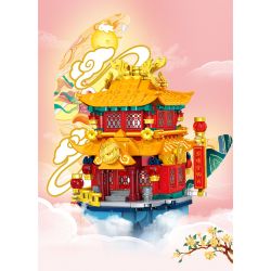 GEKKOSHA 500005 non  CUNG ĐIỆN BẤT TỬ LANYUE bộ đồ chơi xếp lắp ráp ghép mô hình Creator Sáng Tạo 659 khối