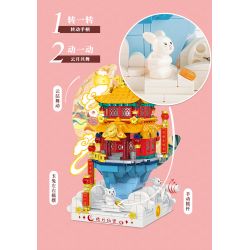 GEKKOSHA 500005 non  CUNG ĐIỆN BẤT TỬ LANYUE bộ đồ chơi xếp lắp ráp ghép mô hình Creator Sáng Tạo 659 khối