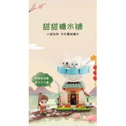 GEKKOSHA 801002 non  CẢNH PHỐ ẨM THỰC CỬA HÀNG TIANTIAN TANG SHUI bộ đồ chơi xếp lắp ráp ghép mô hình Creator Sáng Tạo 627 khối