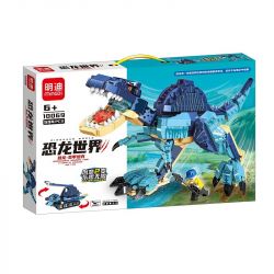 MINGDI 10069 non  THẾ GIỚI KHỦNG LONG SPINOSAURUS - XE TĂNG bộ đồ chơi xếp lắp ráp ghép mô hình Jurassic World 594 khối