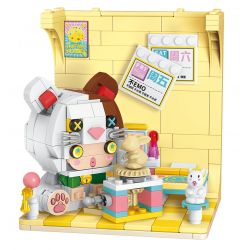 GEKKOSHA 802010 non  TIỆN DỤNG FU MEOW bộ đồ chơi xếp lắp ráp ghép mô hình LUCKY CAT