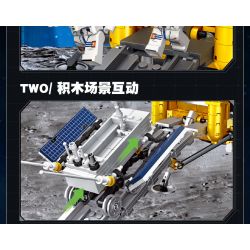 JIESTAR 59012 non  THÁM HIỂM MẶT TRĂNG bộ đồ chơi xếp lắp ráp ghép mô hình 735 khối