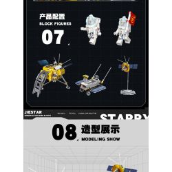 JIESTAR 59012 non  THÁM HIỂM MẶT TRĂNG bộ đồ chơi xếp lắp ráp ghép mô hình 735 khối