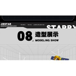 JIESTAR 59012 non  THÁM HIỂM MẶT TRĂNG bộ đồ chơi xếp lắp ráp ghép mô hình 735 khối