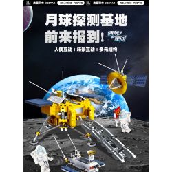 JIESTAR 59012 non  THÁM HIỂM MẶT TRĂNG bộ đồ chơi xếp lắp ráp ghép mô hình 735 khối