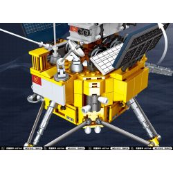 JIESTAR 59012 non  THÁM HIỂM MẶT TRĂNG bộ đồ chơi xếp lắp ráp ghép mô hình 735 khối