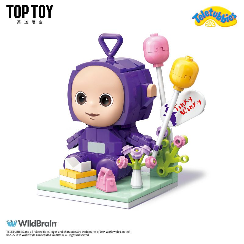 TOP TOY TC1304 1304 non  TINTIN TÍM bộ đồ chơi xếp lắp ráp ghép mô hình TELETUBBIES TINKY