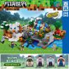 ZHEGAO QL2509 2509 non  TRANG VIÊN SURANTE bộ đồ chơi xếp lắp ráp ghép mô hình Minecraft CUBE WORLD Game Xây Dựng