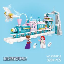Kazi KY98718 98718 non  TÀU BĂNG bộ đồ chơi xếp lắp ráp ghép mô hình Girl Con Gái 329 khối