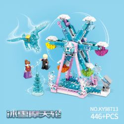 Kazi KY98713 98713 non  ĐU QUAY TUYẾT bộ đồ chơi xếp lắp ráp ghép mô hình Girl Con Gái 446 khối