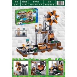ZHEGAO QL2512 2512 non  MỎ MORNAS bộ đồ chơi xếp lắp ráp ghép mô hình Minecraft CUBE WORLD Game Xây Dựng 264 khối