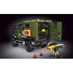 TEGOLE T4023 4023 non  XE CỨU HỘ UNIMOG tỷ lệ 1:11 bộ đồ chơi xếp lắp ráp ghép mô hình  RESCUE VEHICLE Kỹ Thuật Công Nghệ Cao Mô Hình Phương Tiện 3850 khối