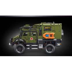 TEGOLE T4023 4023 non  XE CỨU HỘ UNIMOG tỷ lệ 1:11 bộ đồ chơi xếp lắp ráp ghép mô hình  RESCUE VEHICLE Kỹ Thuật Công Nghệ Cao Mô Hình Phương Tiện 3850 khối
