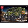 TEGOLE T4023 4023 non  XE CỨU HỘ UNIMOG tỷ lệ 1:11 bộ đồ chơi xếp lắp ráp ghép mô hình  RESCUE VEHICLE Kỹ Thuật Công Nghệ Cao Mô Hình Phương Tiện 3850 khối
